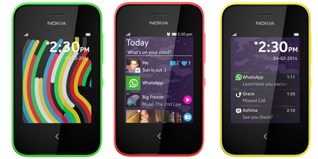 Nokia Asha 230 Phones (2014)